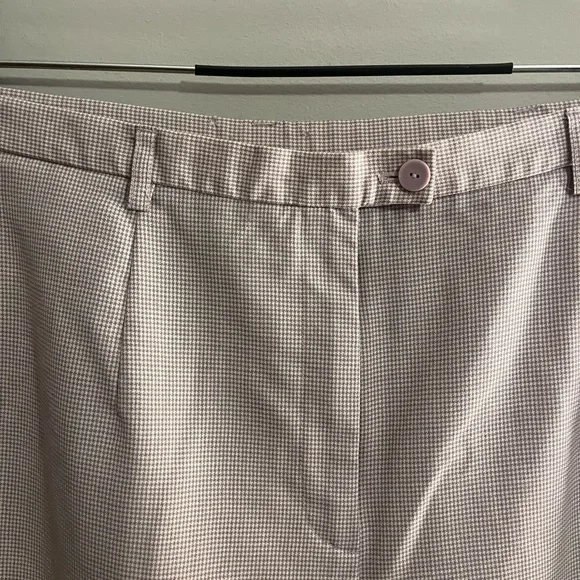Pendleton cream small checkered loose fit trousers size 14 - Picture 4 of 10